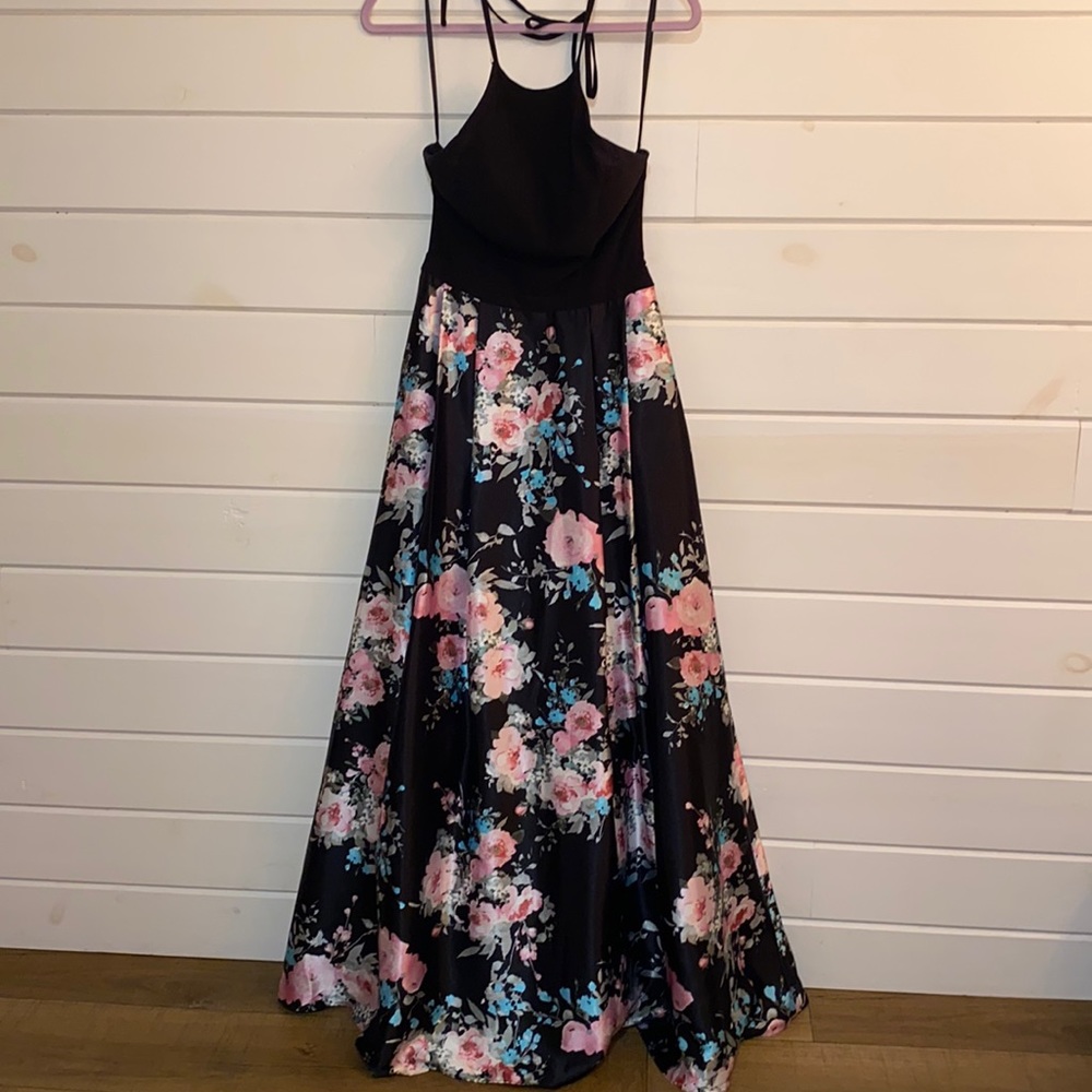 Blonde Nites halter prom dress with pockets!!!!
